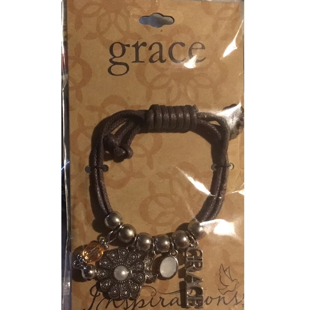 Brand New Cord Style Grace Bracelet with Charms